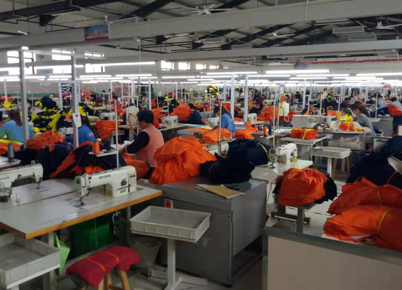 Occupational protective clothing production site